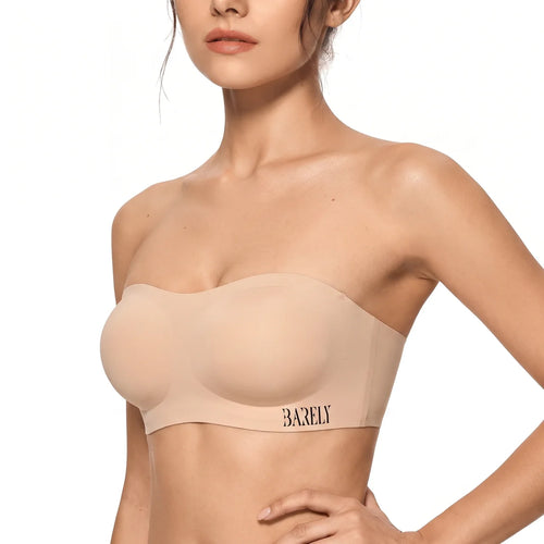 BARELY Strapless Jelly Bra - Безшевен сутиен със свалящи презрамки